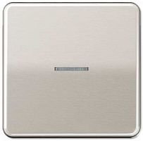 Лицевая панель Jung CD500 для 1-кл. выключателя с подсветкой платина картинка